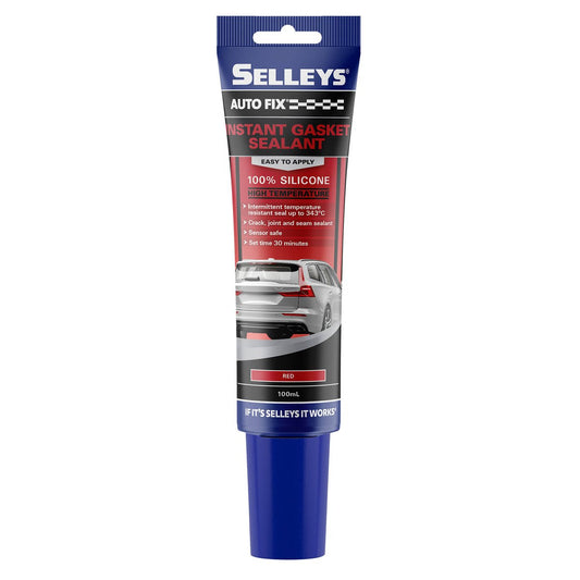 Selleys Autofix Instant Gasket - High Temperature Red - 100ml - 343°C Resistance - Auzzistore
