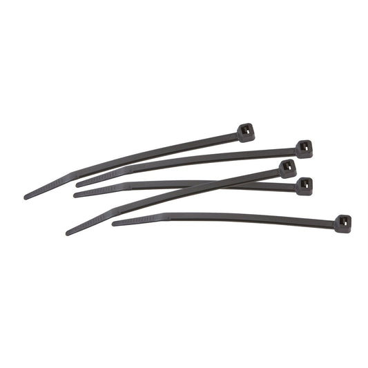 Crescent Cable Ties - 370 x 7.6mm - Black - 25 Pack - Nylon - UV Resistant – view 2 - Auzzistore