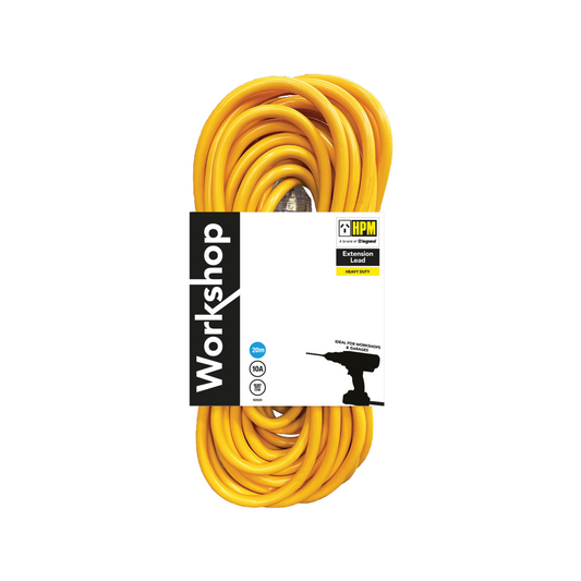 HPM Workshop Extension Lead - 20m - PVC - Heavy Duty