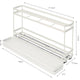 EzyStorage Förma 2-Tier Pull Out Drawer - 100 x 500mm - White - Smooth Sliding