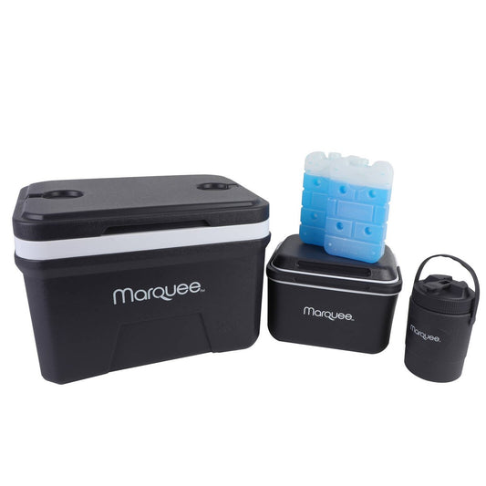 Marquee 5 Piece Hard Cooler Set - 25L, 5L, 1L - Insulated, Durable - Auzzistore