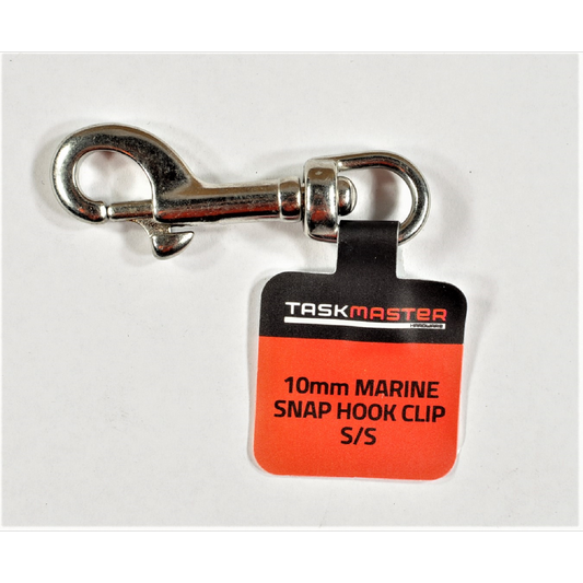 Taskmaster Marine Snap Hook - 10mm - 316 Stainless Steel - Swivel Head - Auzzistore