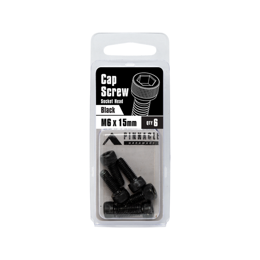 Pinnacle M6 x 15mm Black Oxide Socket Head Cap Screw - 6 Pack – view 2 - Auzzistore