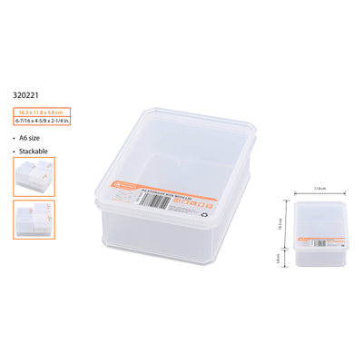 Tactix Small A6 Storage Container - Plastic - Stackable - Durable