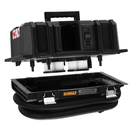 DeWalt 54V XR FlexVolt M-Class Dust Extractor DCV586MN-XJ - 355mm x 650mm - Yellow – view 3 - Auzzistore
