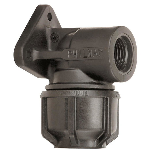 Philmac 25mm Polypropylene Wall Plate Elbow 90-Degree Easy Install - Auzzistore