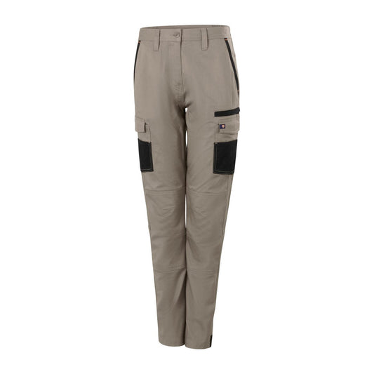 Citeco Size 10 Womens Cargo Pant - Khaki - Cotton Stretch - UPF 50+ – view 2