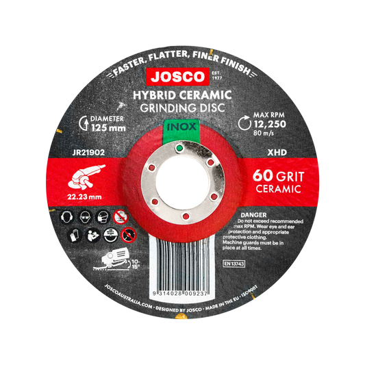 Josco 125mm Hybrid Ceramic Grinding Disc - 60g - Precision Grinding Tool - Auzzistore