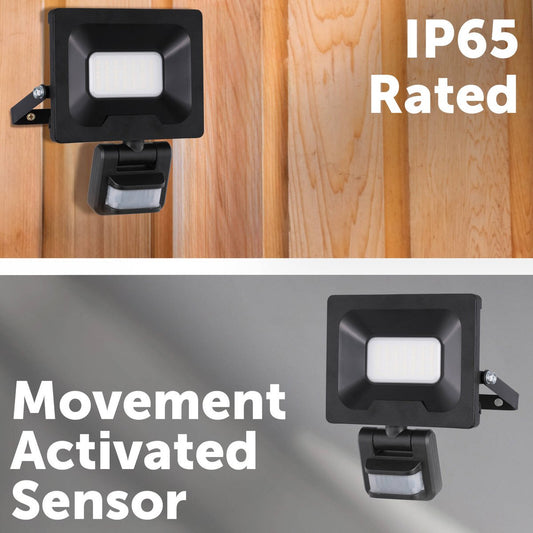Arlec 24W Smart CCT LED Security Sensor Floodlight 2500lm - IP65 Rated – view 2 - Auzzistore