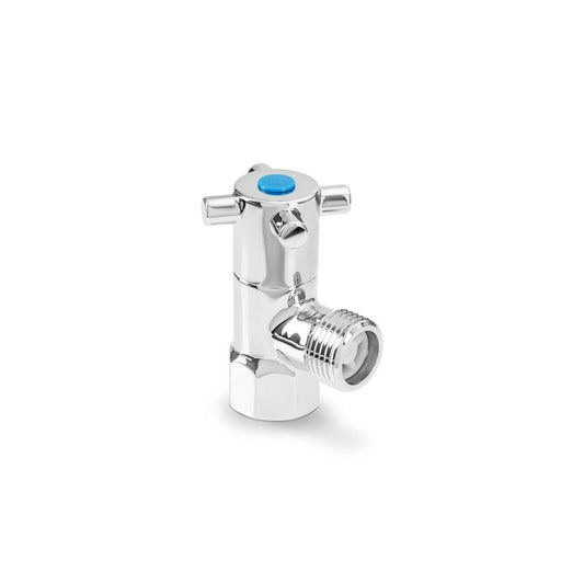 Brasshards Capstan 1/4 Turn Cistern Stop Tap 15mm Chrome Lead-Free - Easy Operation - Auzzistore