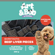 Art Bob Beef Liver Pieces Dog Treat - 200g - Natural - Training Aid