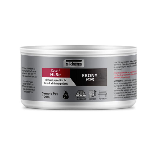 Sikkens Ebony Cetol HLSe 100ml Oil Based Timber Finish Durable UV Protection - Auzzistore