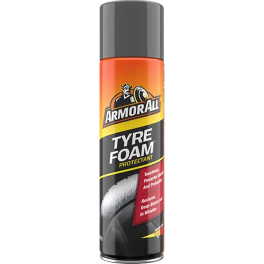 Armor All Tyre Foam 500g - Cleans, Shines & Protects - 66mm x 240mm