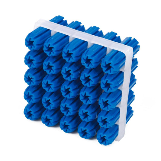 Ramset Blue Wall Plugs 8 x 25mm Plastic Frame of 25 Benefits - Auzzistore