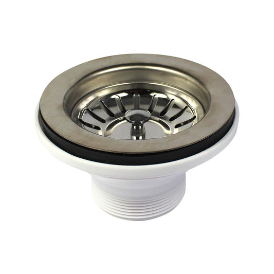 Fix a Sink Standard Stainless Steel Waste Sink Basket - 90mm x 50mm - Silver - Durable & Easy to Clean - Auzzistore