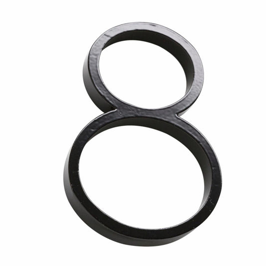 Sandleford Slimline House Number 8 - 120mm - Black - Steel