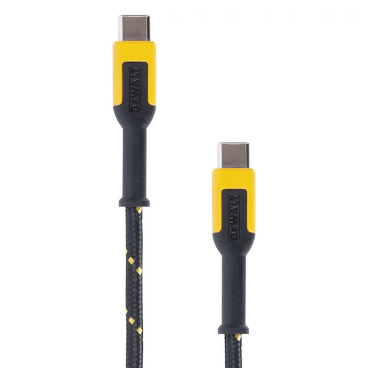 Dewalt USB C to USB C Charging Cable 1.8m - Kevlar Reinforced, Durable