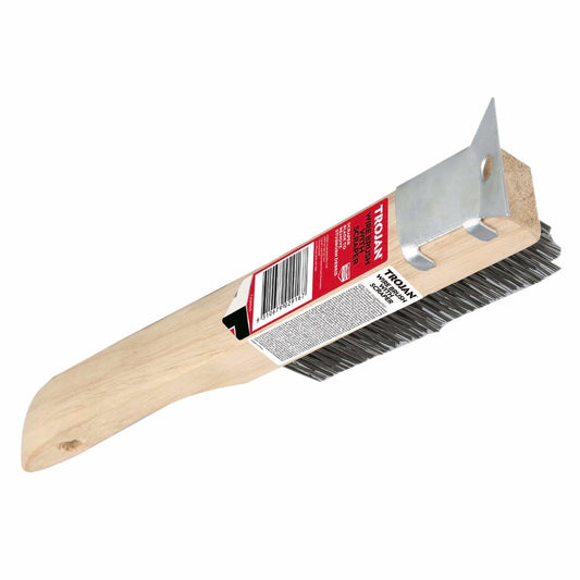 Trojan Wire Brush - 50mm - Carbon Steel - Heavy Duty Handle