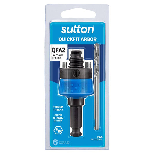 Sutton Tools 14 152mm Quickfit Holesaw Arbor - Heavy-Duty - Quick Change - Auzzistore