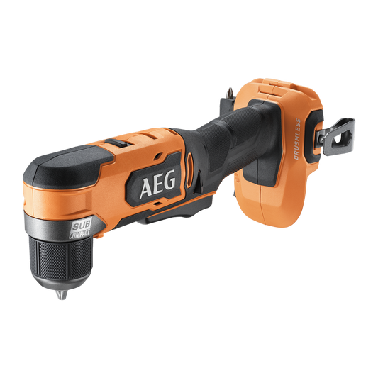 AEG 18V Brushless Right Angle Drill - 90mm - Skin Only - Compact Design - Auzzistore