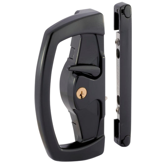 Gainsborough Sliding Patio Door Deadlock - Double Cylinder - Black - Exterior Use - Auzzistore