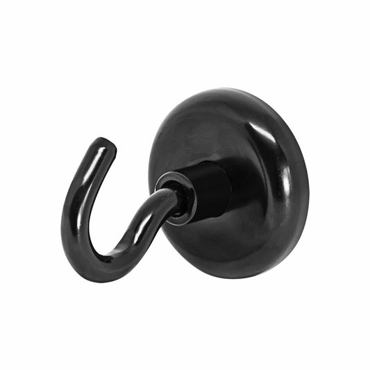 Pinnacle Magnetic Hook 4 Pack - 36mm - Black - Rare Earth Magnets