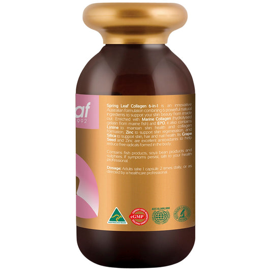 SpringLeaf Inner Beauty Collagen 6 In 1 180 Capsules – view 2