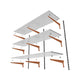 Flexi Storage Black Single Slot Bracket 400mm Steel 55kg Capacity