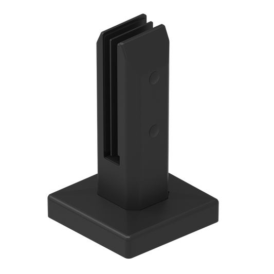 Protectoral Glass Fence Spigot - 95mm x 162mm - 2205 Stainless Steel - Black - Auzzistore