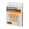 Powerfit 30L Dust Bag 3 Pack - Paper - Easy To Carry - Brown