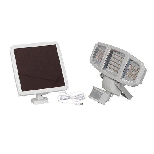 Gardenglo 2000lm Linkable Security Flood Solar Light - 345mm x 225mm - Silver