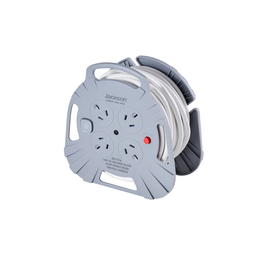 Jackson Rugged 4 Outlet Extension Reel - 5 Metre - Indoor Use - Safety Shutters – view 2 - Auzzistore