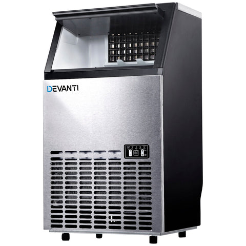 Devanti Stainless Steel Commercial Ice Maker - Auzzistore