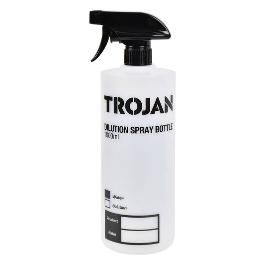 Trojan 1L Dilution Spray Bottle - Chemical-Resistant - 1000ml - Versatile Spray Functions