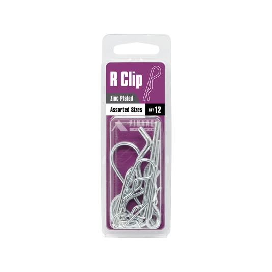 Pinnacle R Clip - Assorted 3/16" to 7/16" - Zinc Plated - 12 Pack – view 2 - Auzzistore