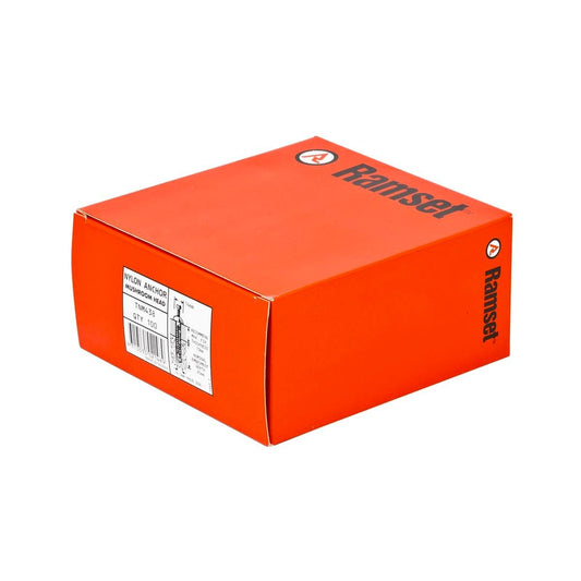 Ramset Nylon Anchor 6.5mm x 38mm Mushroom Head 100 Pack - Auzzistore