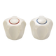Shaw Mason Ivory Universal Tap Handles Pair - 217mm Plastic Easy Install