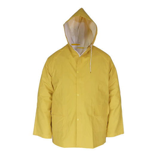 Gripwell XXL Wet Weather Raincoat with Hood - 3/4 Length - Yellow