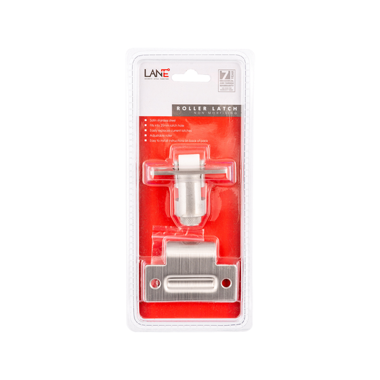 Lane Roller Latch - Brushed Satin Chrome - 27mm - Easy Install – view 2 - Auzzistore