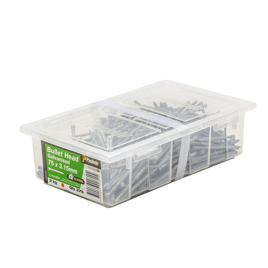 Paslode Bullet Head Nails 75mm 3.15mm Galvanised Steel 375 Pack - Auzzistore
