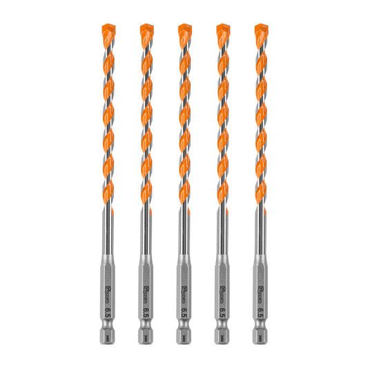 Kango Masonry Drill Bit 5 Pack - 6.5mm x 150mm - Durable Carbide Tip – view 2 - Auzzistore