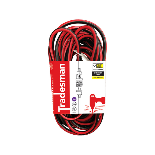 HPM Tradesman Extension Lead - 10m - PVC - Extra Heavy Duty - Auzzistore