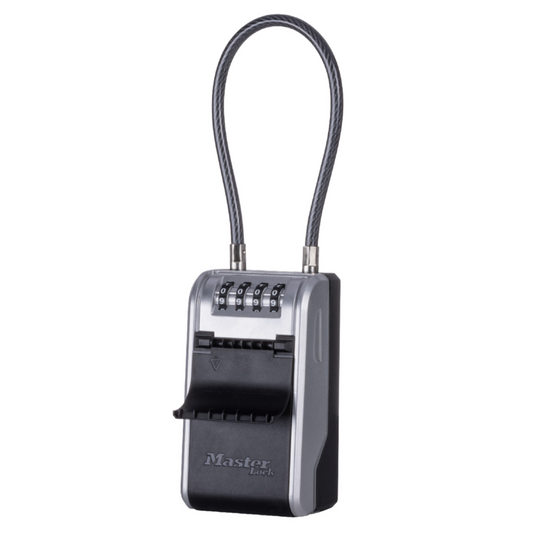 Master Lock Cable Next Gen Key Safe - Holds 10 Keys - 76mm x 283mm - Durable Metal