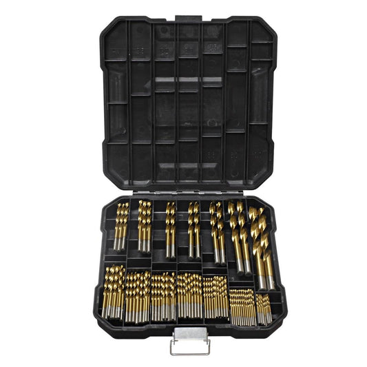 Craftright Drill Bit Set - 1.5mm to 10mm - HSS Steel - Titanium Coated - 99 Pack - Auzzistore