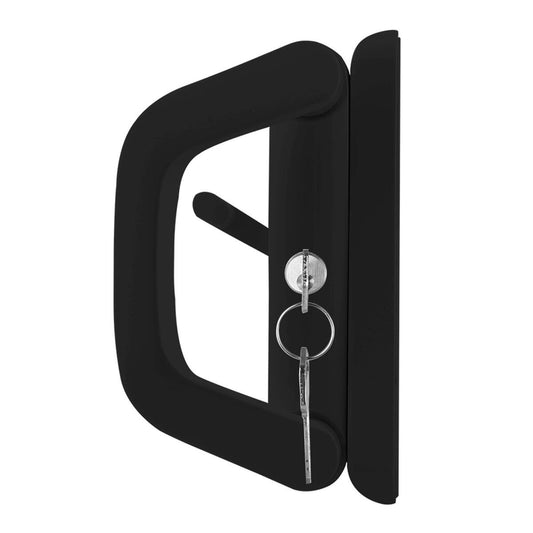 Ikonic Double Cylinder Keyed Sliding Door Lock - Black - Metal - Secure - Auzzistore