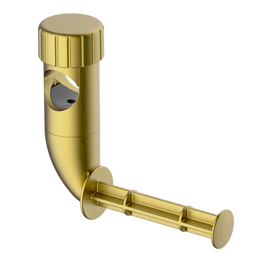 Evekare 32mm Brushed Brass Toilet Roll Holder - Adjustable - Easy Install
