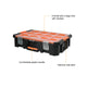 Tactix Modular Heavy Duty Tool Organiser - 528mm x 129mm x 368mm - Durable Storage