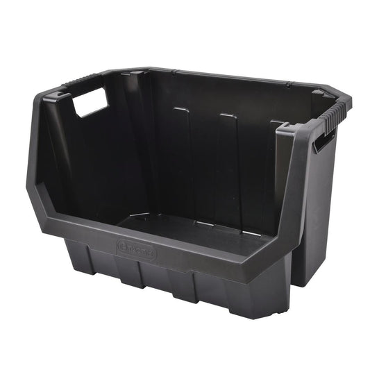Tactix Heavy Duty 40L Stackable Storage Bin - Plastic - Organizing Solution - Auzzistore