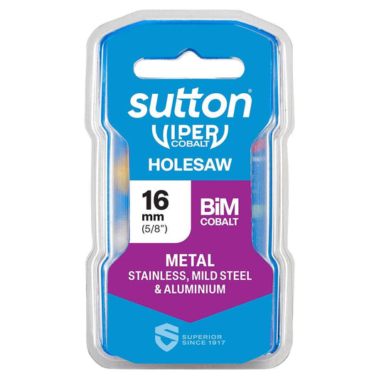 Sutton Tools 16mm Viper Cobalt Bi Metal Holesaw - Durable - Precision Drilling - Auzzistore