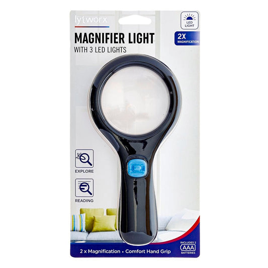 Lytworx Magnifier - 185mm x 90mm - LED - 2x Magnification